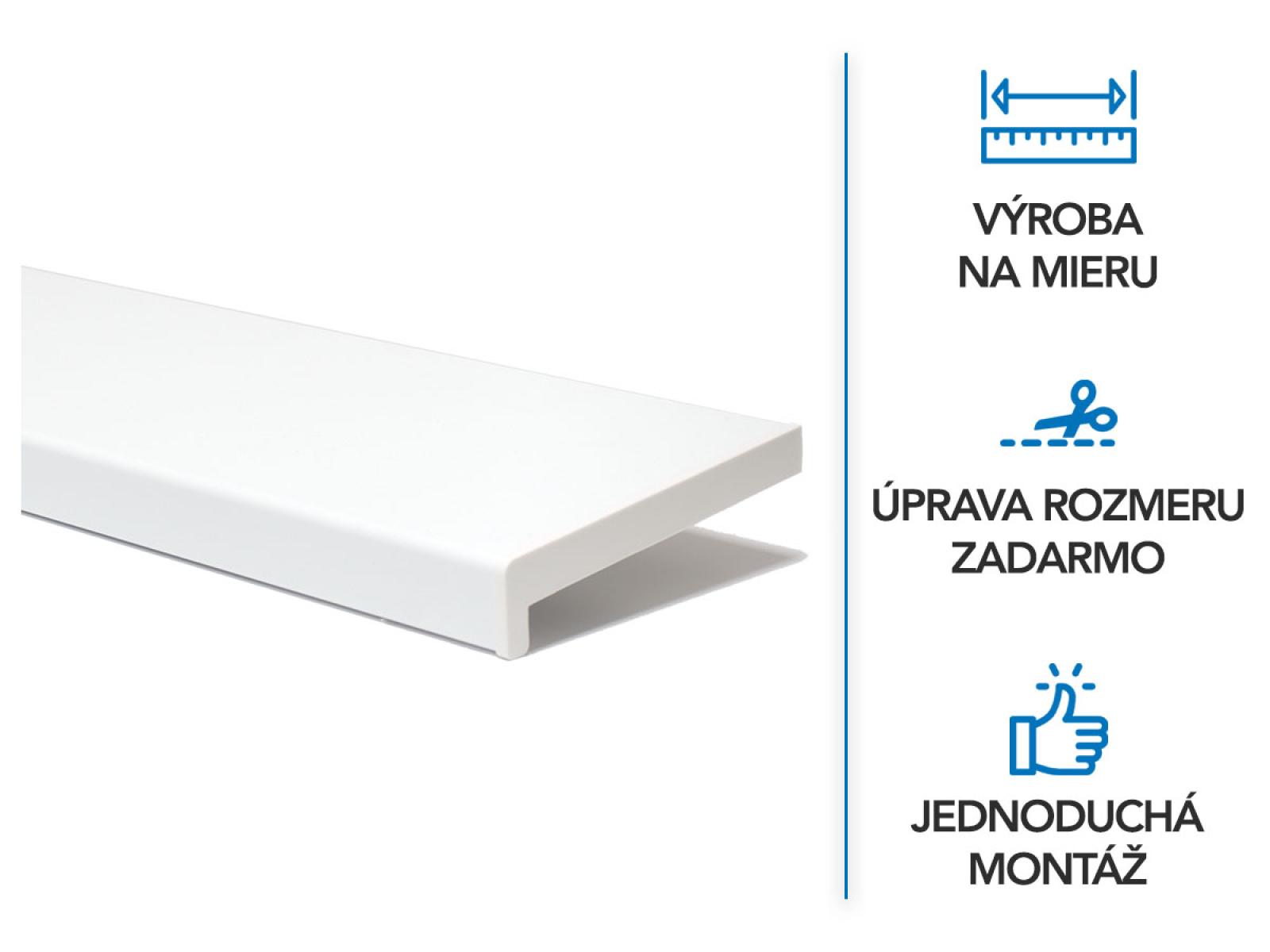 Vnútorné PVC parapety | biela