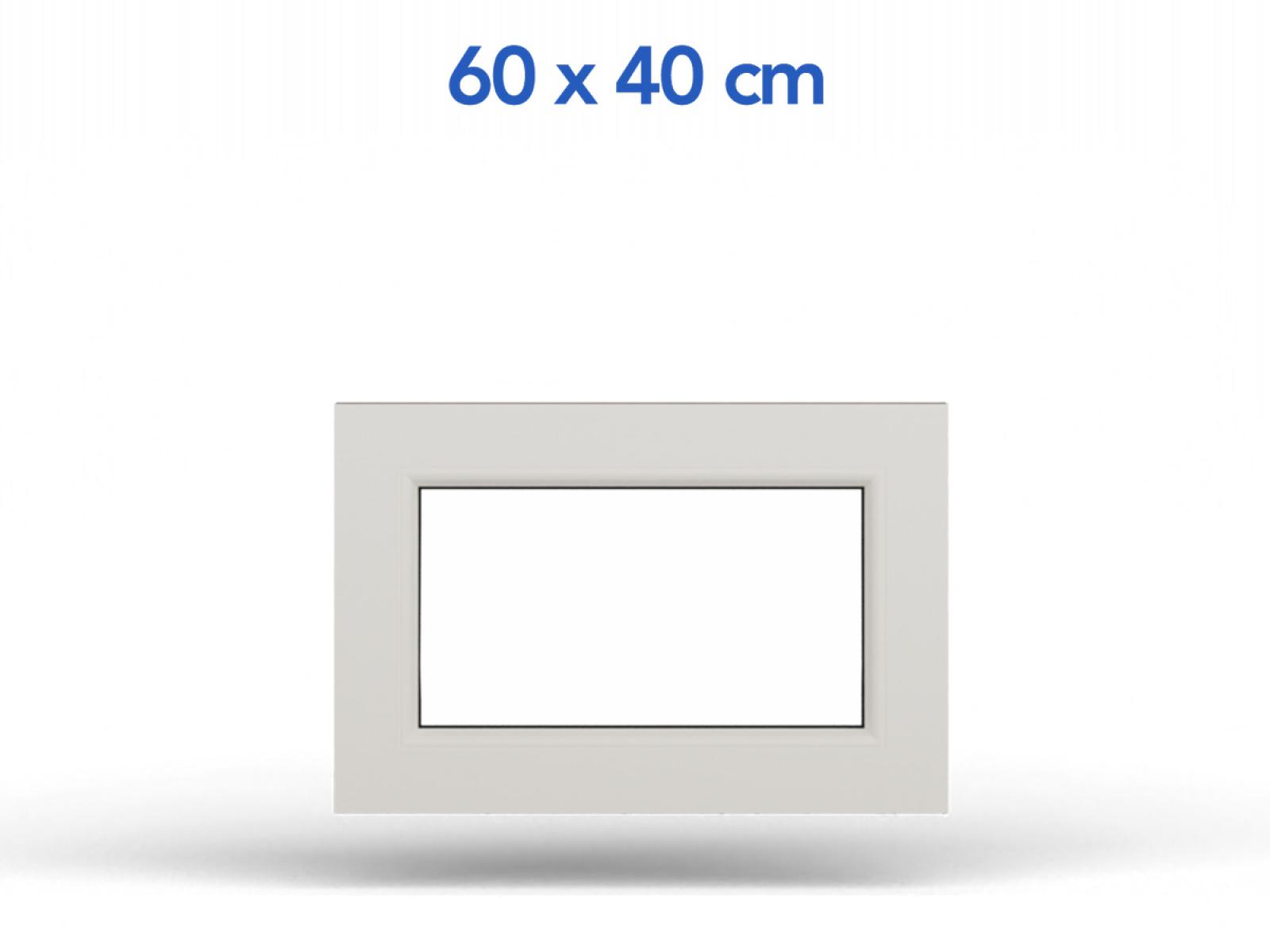 Jednokrídlové plastové okno | fixné | 600x400mm | farba biela
