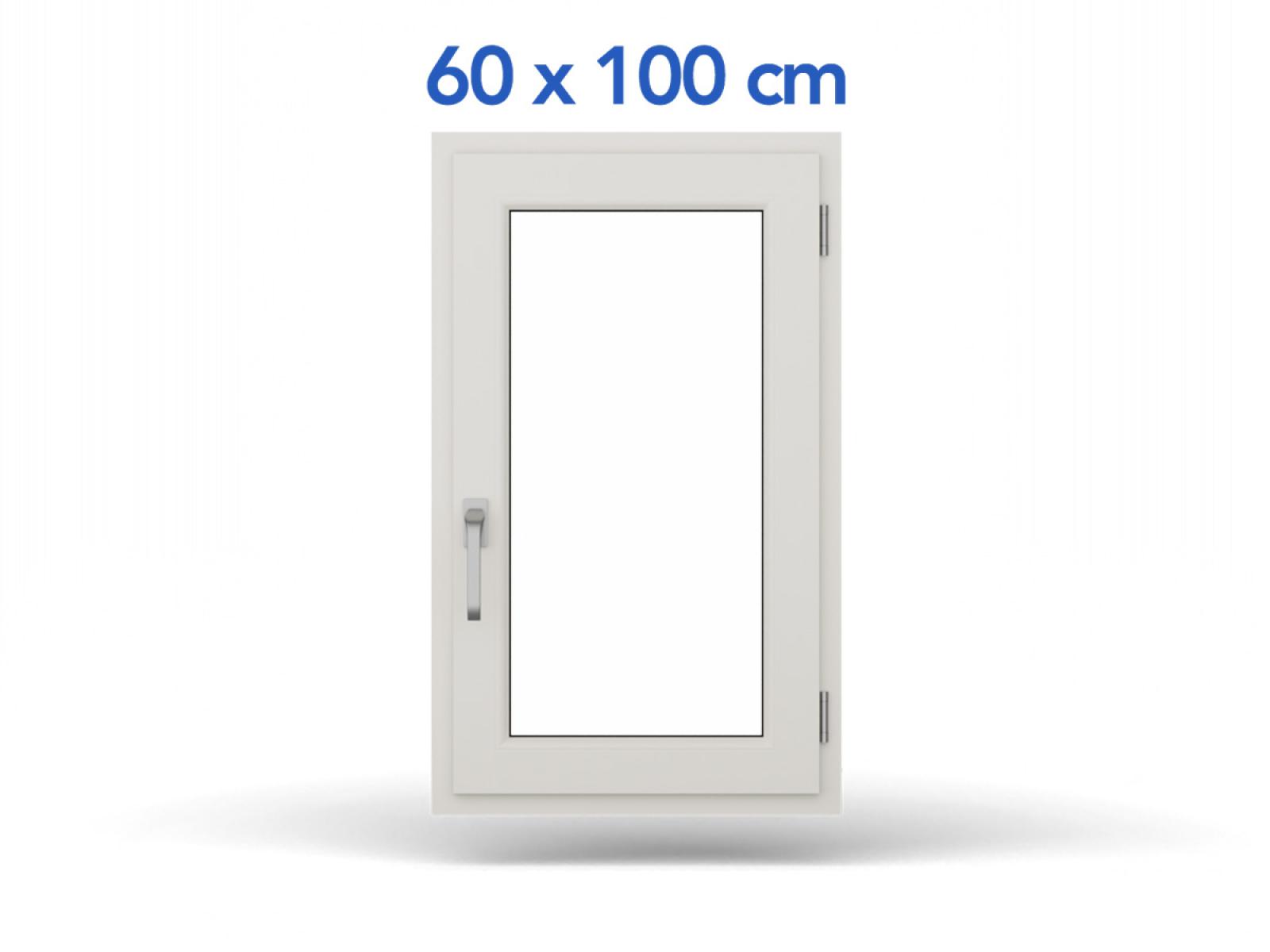 Jednokrídlové plastové okno | otváravo-sklopné | pravé | 600x1000mm | farba biela