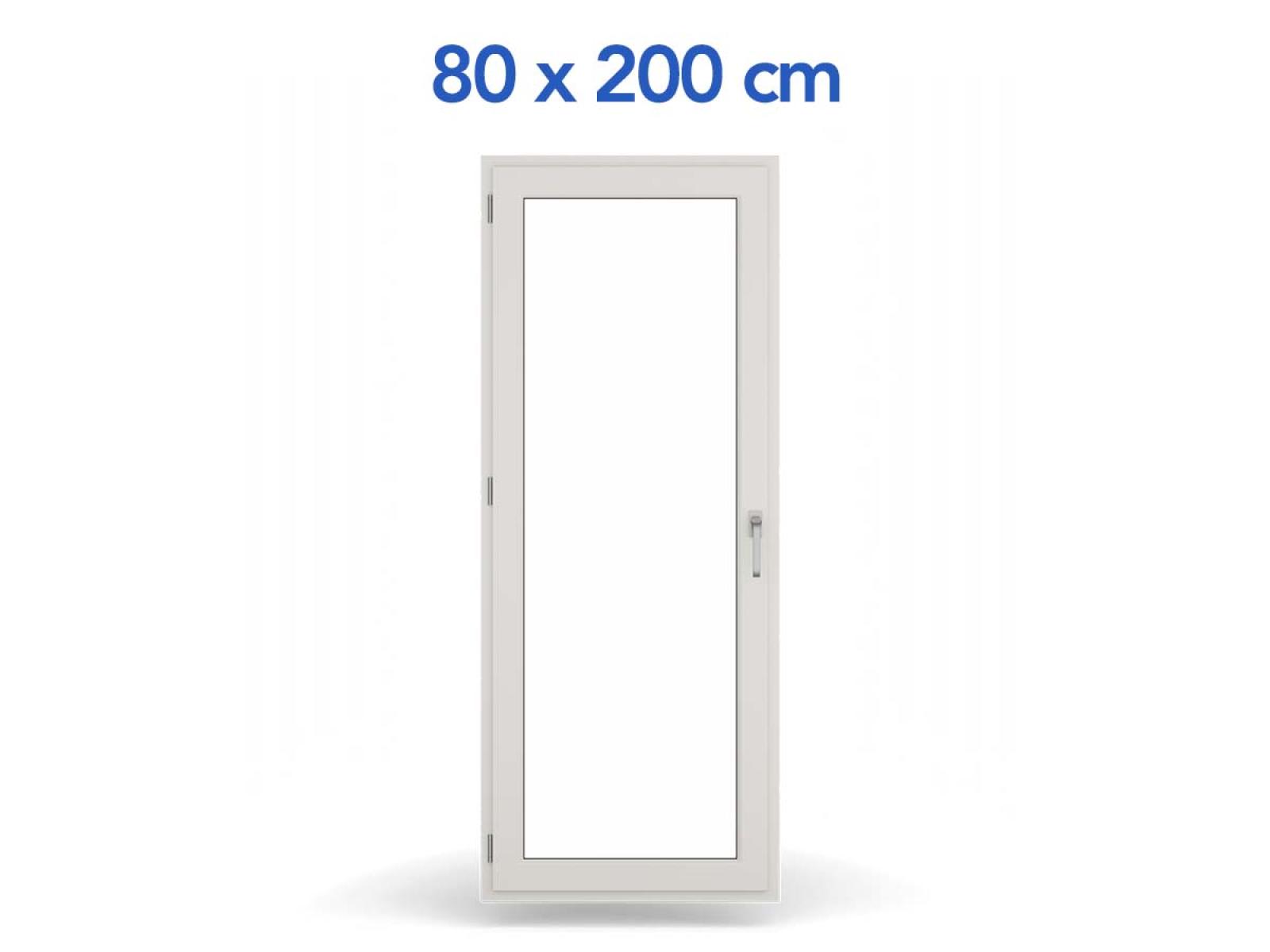Jednokrídlové balkónové dvere | otváravé | ľavé | 800x2000mm | farba biela