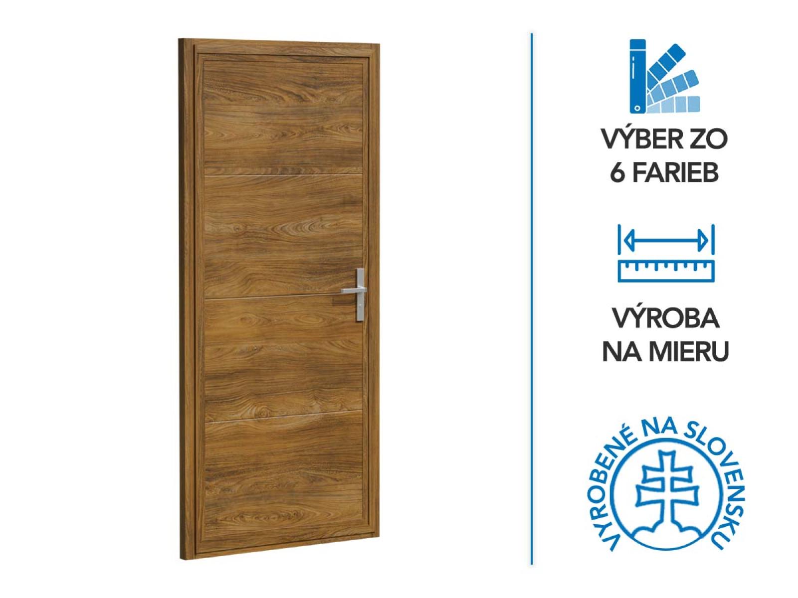 Vedľajšie vchodové dvere ETILA G-DOOR | hladký panel | drevoimitácia