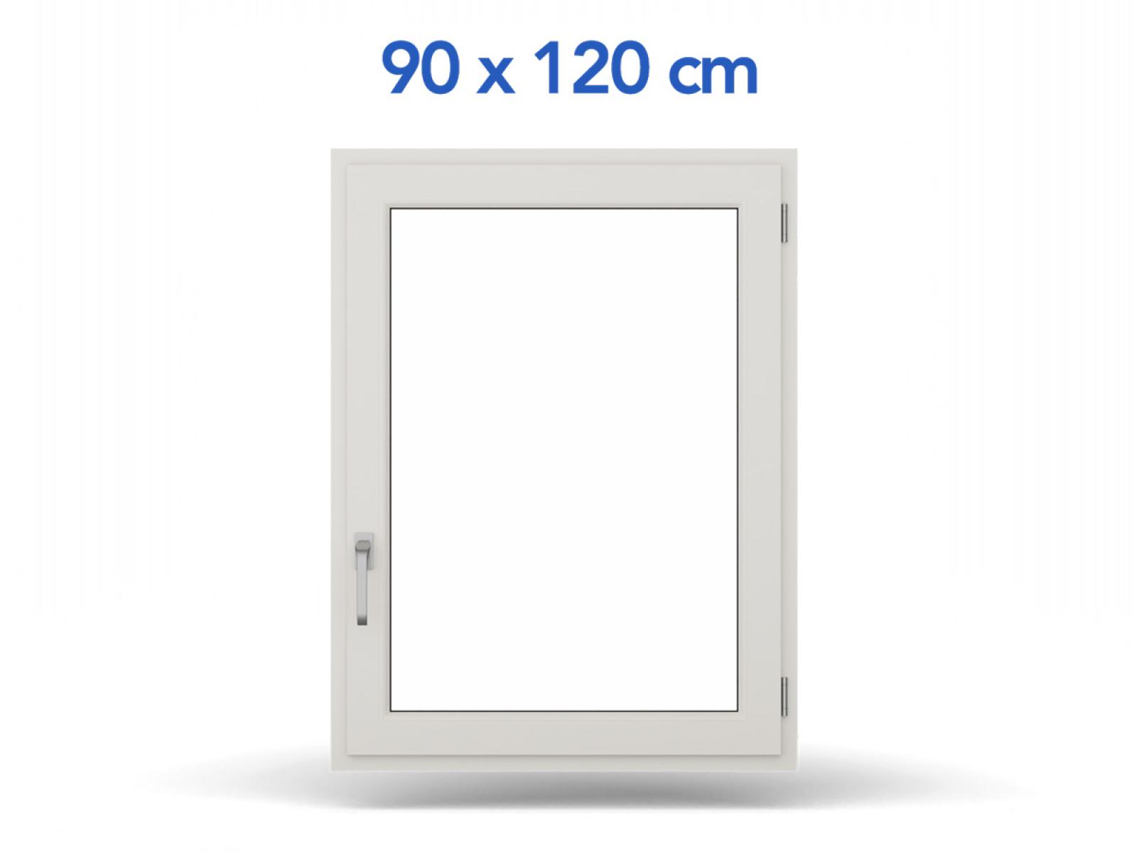 Jednokrídlové plastové okno | otváravo-sklopné | pravé | 900x1200mm | farba biela