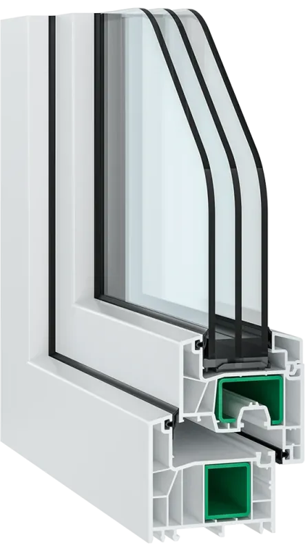 Jednokrídlové plastové okno | otváravo-sklopné | pravé | 600x600mm | farba biela