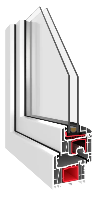 Dvojkrídlové plastové okno | otváravé + otváravo-sklopné | 1400x1400mm | farba biela