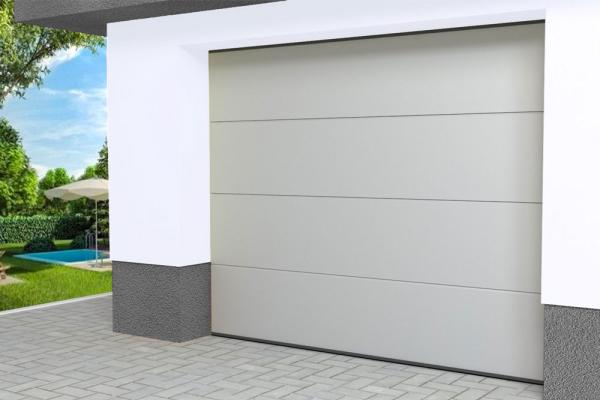Sekčná garážová brána ETILA SILENT | pruhovaný panel | farby RAL